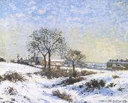 Camille Pissarro Connaught Kivu area on Snow china oil painting reproduction